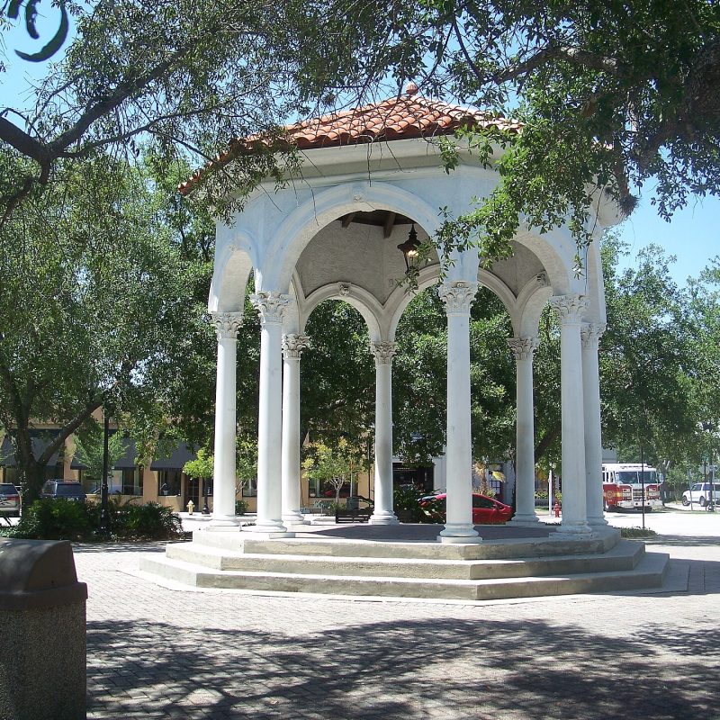 San Marco, Florida computer repair: Balis Park gazebo
